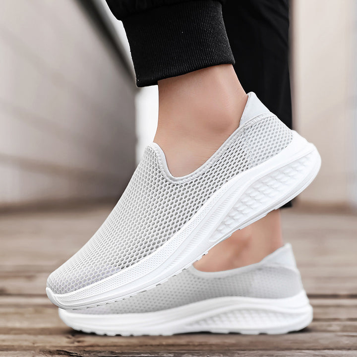 Men's breathable mesh sports shoe with slip-on design and shock-absorbing sole Mune Fashion