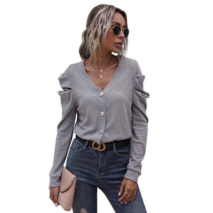 Ladies Fashionable Cardigan with Ruffle Details Mune Fashion