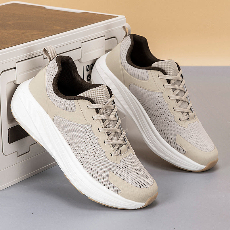 Unisex knitted comfort walking sneakers with ergonomic wave midsole and reinforced toe cap Mune Fashion