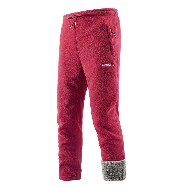 Men's thermal fleece pants with high-pile Sherpa lining and zippered pockets Mune Fashion
