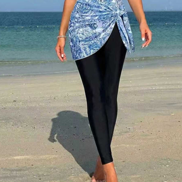 Ladies' sporty surf suit with asymmetric cut and wrap detail Mune Fashion