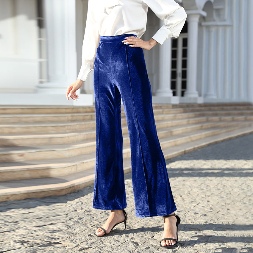 Ladies Elegant and Comfortable Velour Pants Mune Fashion
