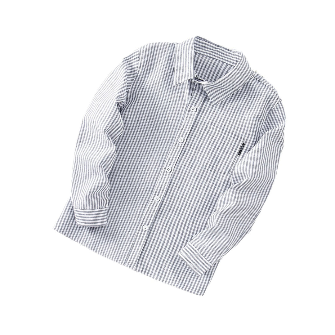 Ladies stylish long sleeve shirt with fine stripes Mune Fashion