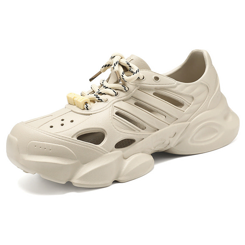 Men's futuristic breathable cut-out platform sneakers with shock-absorbing EVA sole and quick release Mune Fashion