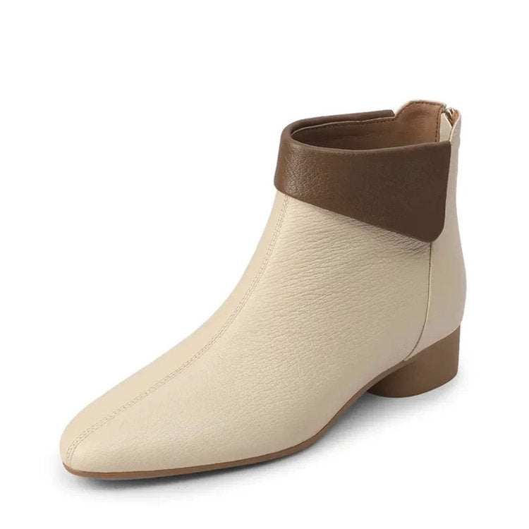 Women's Elegant Ankle Boots with Flexible Collar Mune Fashion