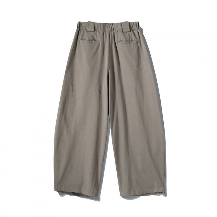 Men's wide-cut pleat-front trousers with cropped leg length Mune Fashion