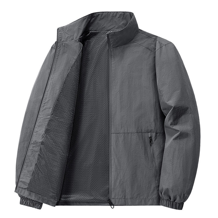 Men's Lightweight Casual Jacket with Narrow Collar Mune Fashion
