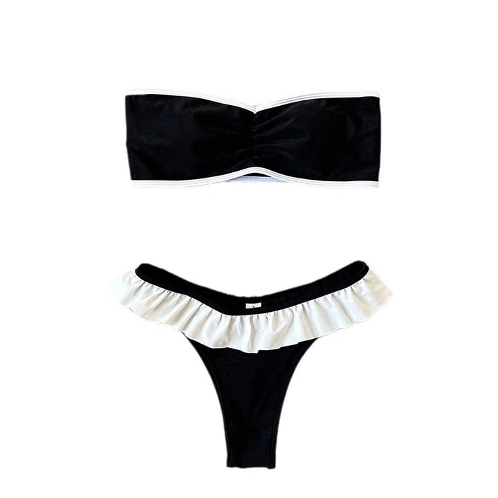 Women's Bandeau Bikini with Ruffle Details Mune Fashion