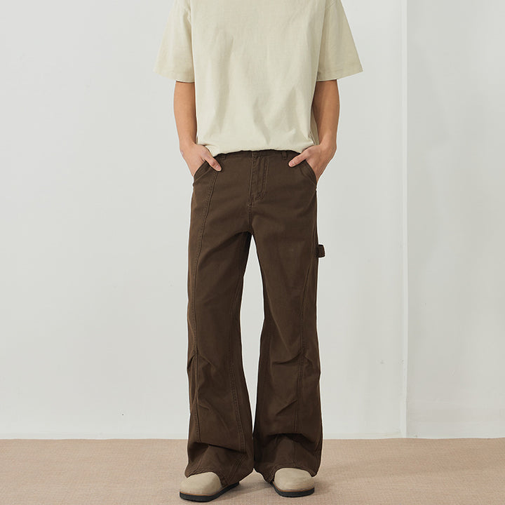 Men's loose carpenter pants made of cotton twill with hammer loop and reinforced seams Mune Fashion