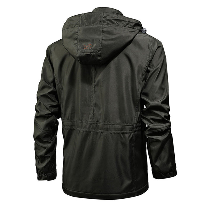 Men's water-repellent field parka with mesh inner lining, multifunction pockets and drawstring Mune Fashion
