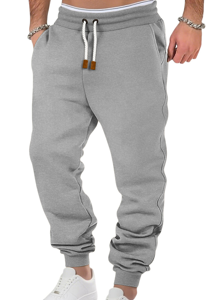 Men's comfortable jogging pants made of high-quality cotton blend with elastic waistband, drawstring, and cuffs Mune Fashion