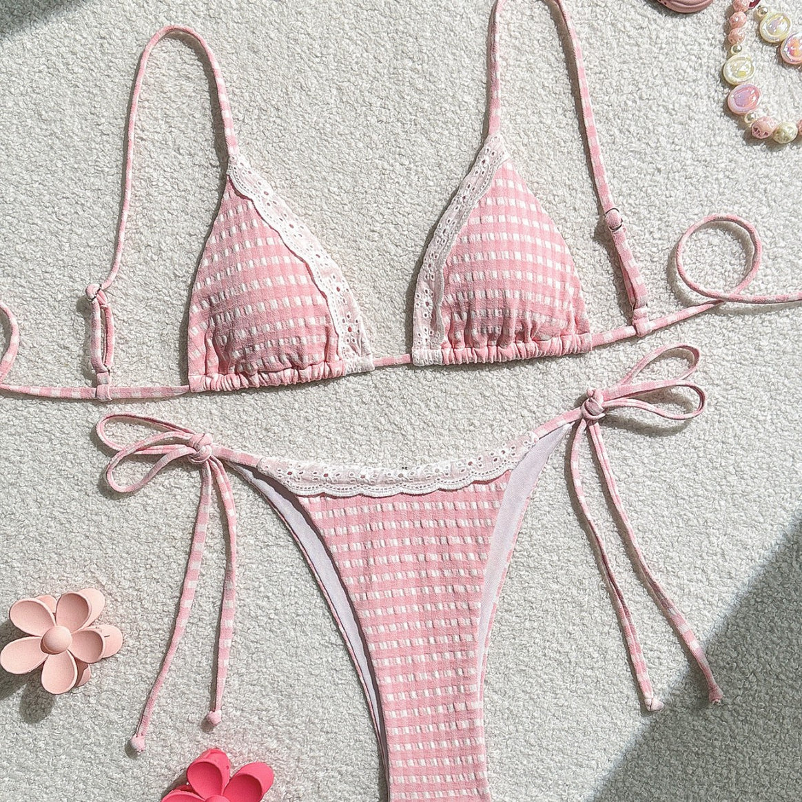 Women's Triangle Bikini with Playfully Elegant Design Mune Fashion