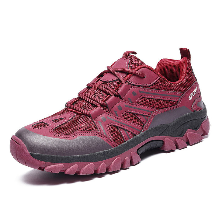 Men's robust trail trekking shoe with water-repellent membrane, reinforced toe cap and grippy terrain running sole Mune Fashion