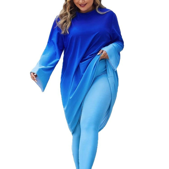 Women’s swimsuit with long sleeves and elegant color gradient Mune Fashion