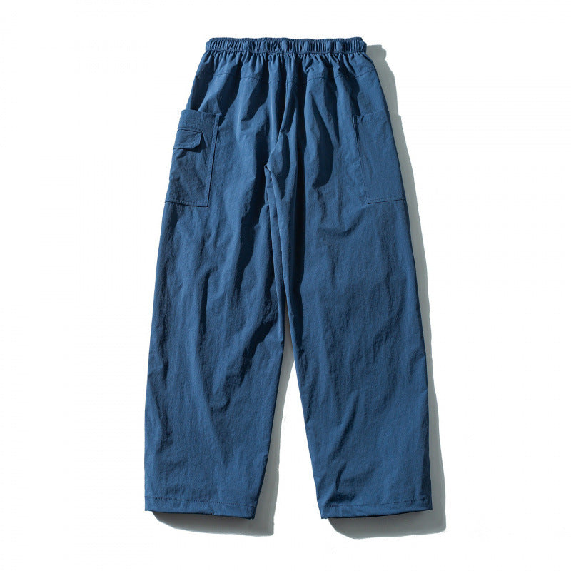 Unisex Utility Cargo Pants with elastic waistband, adjustable belt, and large patch pockets Mune Fashion