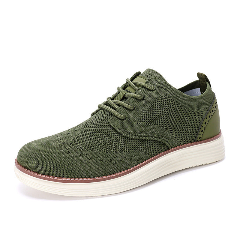 Men's knitted Oxford sneaker with wingtip perforation and feather-light EVA sole Mune Fashion