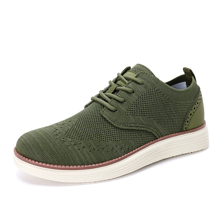 Men's knitted Oxford sneaker with wingtip perforation and feather-light EVA sole Mune Fashion