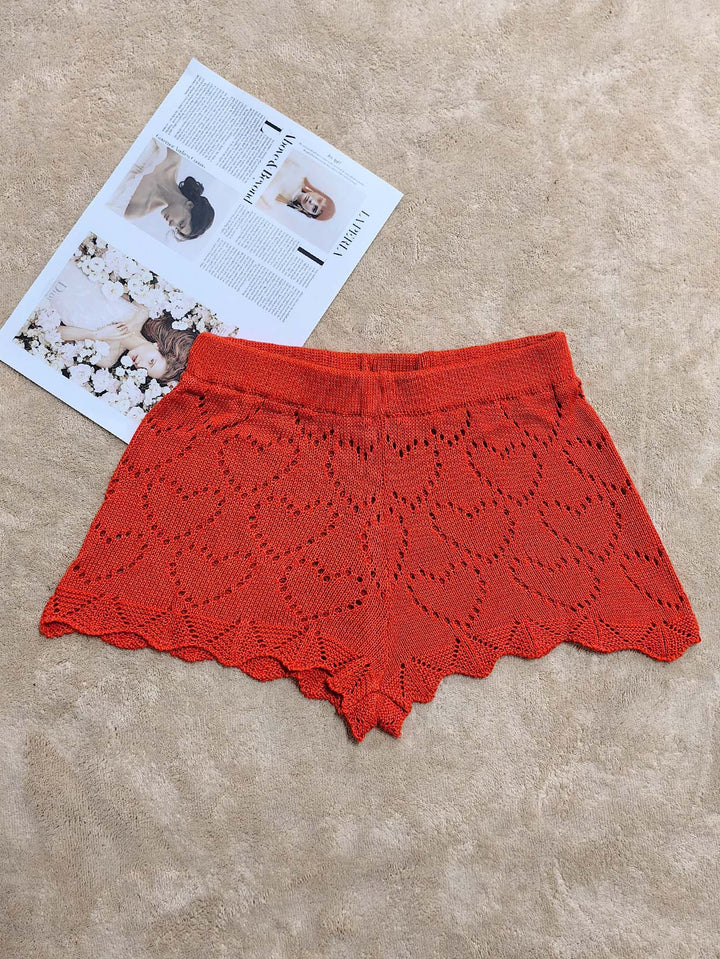 Ladies Crochet Beach Shorts Mune Fashion