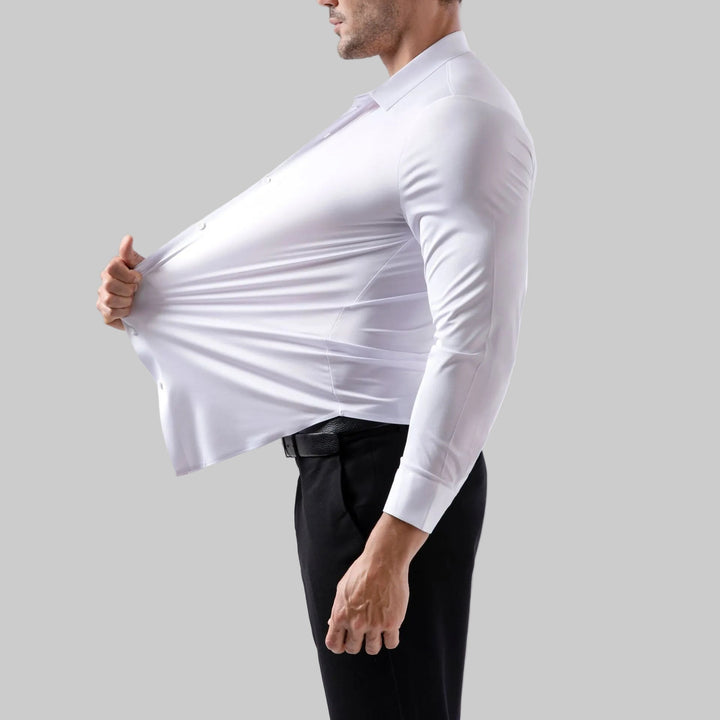 Elastic Slim Fit Men's Shirt