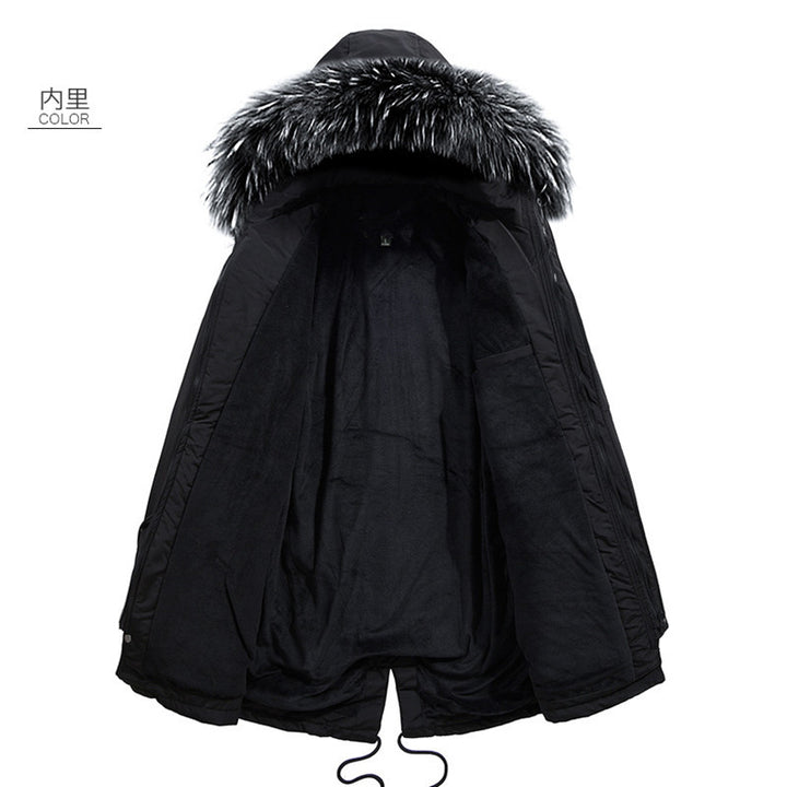 Men's thermo parka with removable faux fur hood and water-repellent insulation Mune Fashion