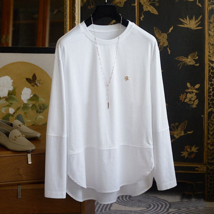 Women's Casual Long Sleeve Shirt with Elegant Cut Mune Fashion
