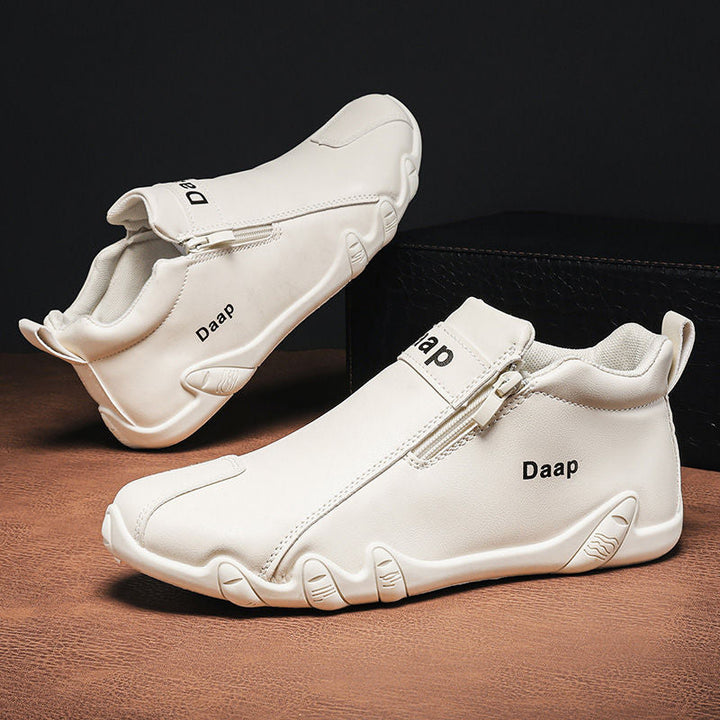 Women's Fashion Sneakers with Side Zipper and Ergonomic Sole Mune Fashion