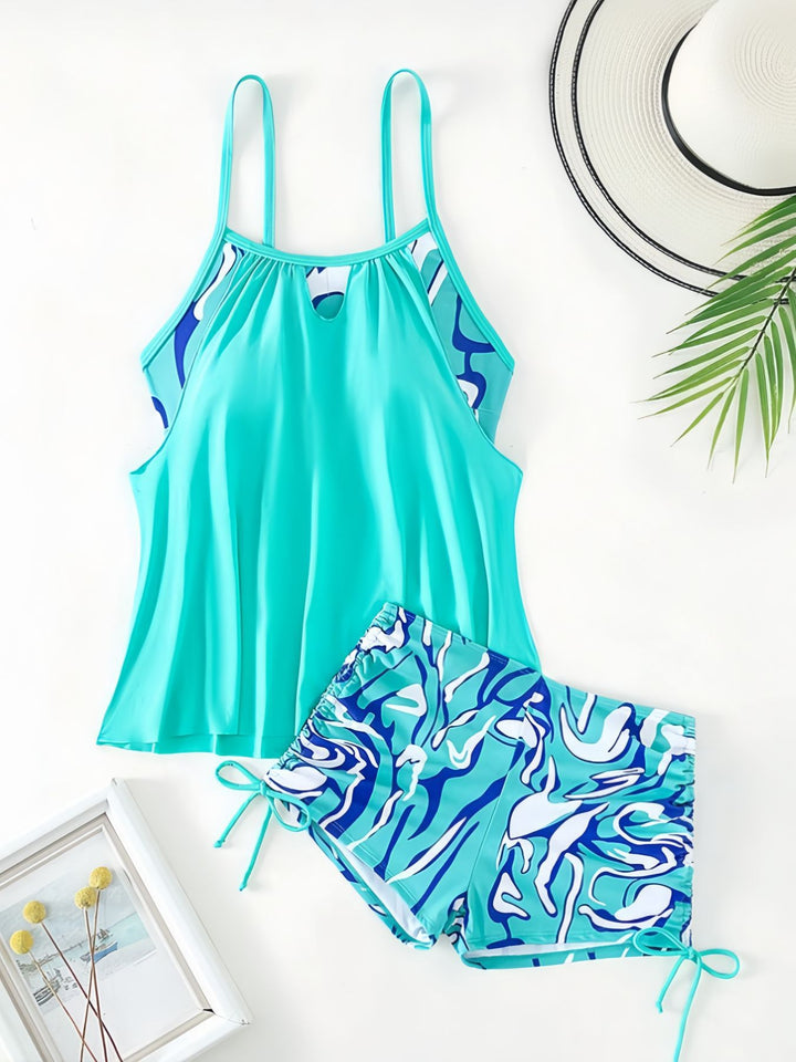 Ladies bathing dress with shorts in modern design Mune Fashion