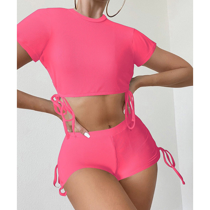 Women's Crop Top and Shorts Set Mune Fashion