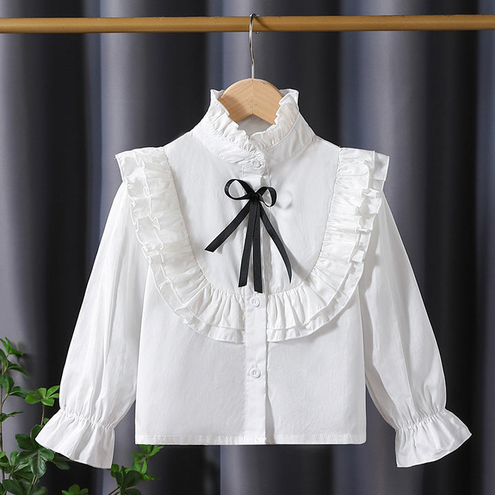 Girls playful blouse with ruffle details Mune Fashion