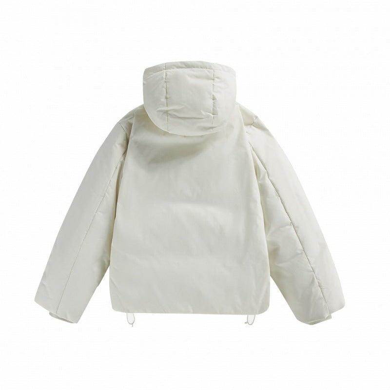 Unisex Short Padded Hooded Transition Jacket in Boxy Cut with High Stand Collar Mune Fashion
