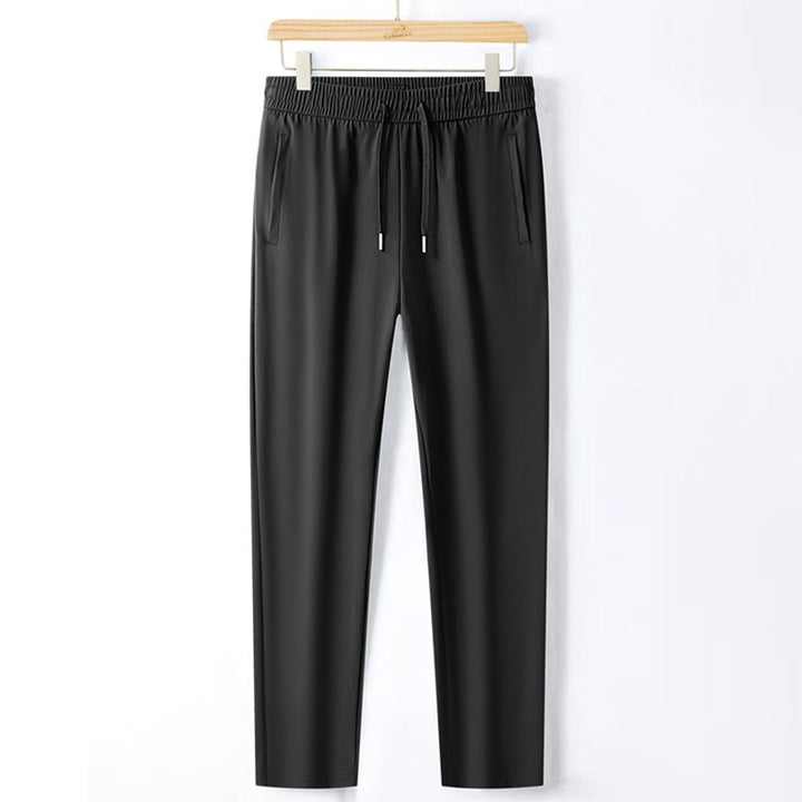 Men's Lightweight Tech Jogging Pants with Elastic Waistband, Drawstring, and Slim Fit Mune Fashion