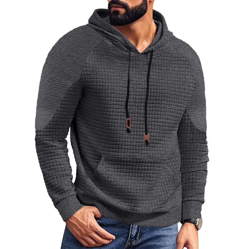 Men's hoodie with square structure, raglan sleeves, and kangaroo pocket Mune Fashion