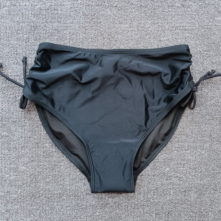 Ladies High-Cut Bikini Bottom with Ruffle Mune Fashion