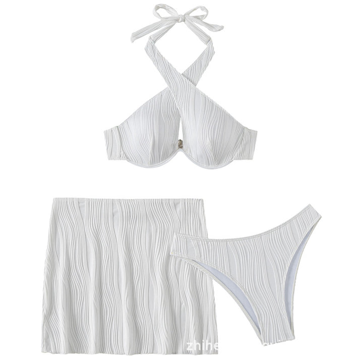 Women's bandeau bikini top with lovingly gathered design Mune Fashion