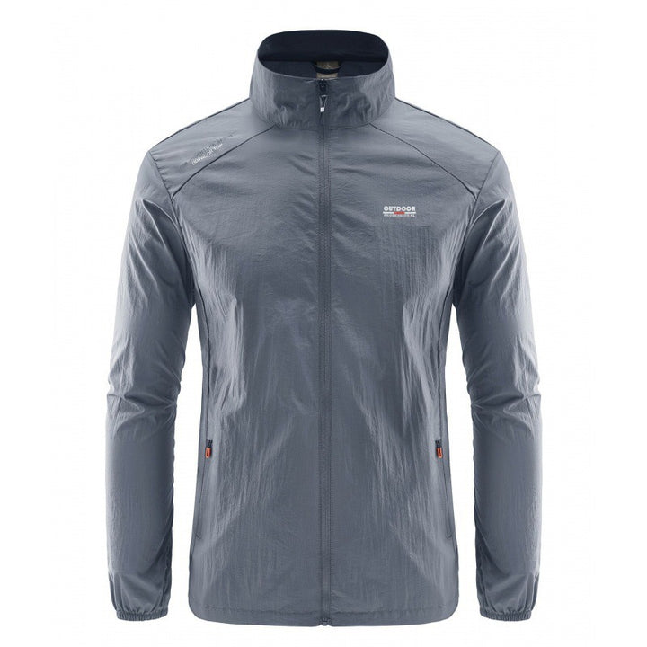 Men's Lightweight Outdoor Jacket with High Collar Mune Fashion