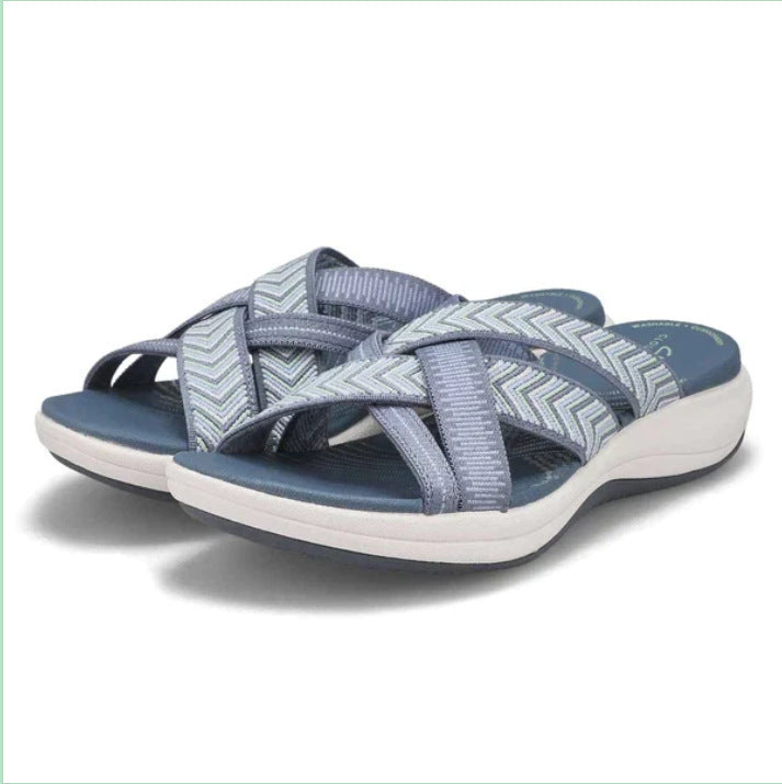 Women's Braided Comfort Slippers with Ergonomic Footbed Mune Fashion