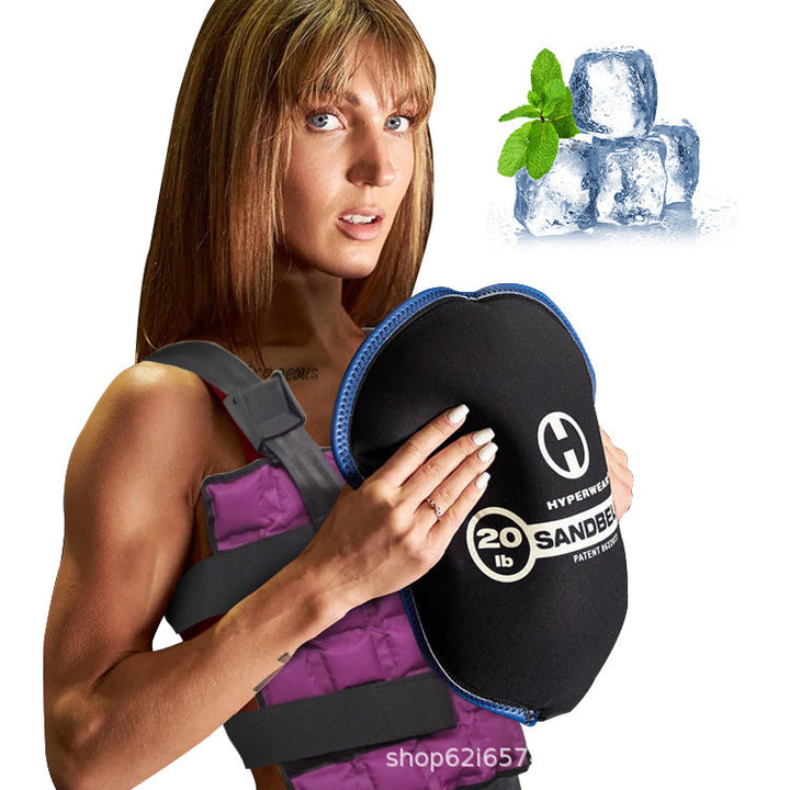 Unisex nan cooling ice vest with reusable gel packs and adjustable Velcro straps Mune Fashion