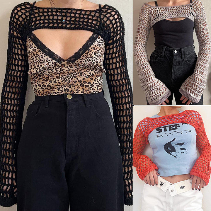 Women's airy, crocheted top Mune Fashion