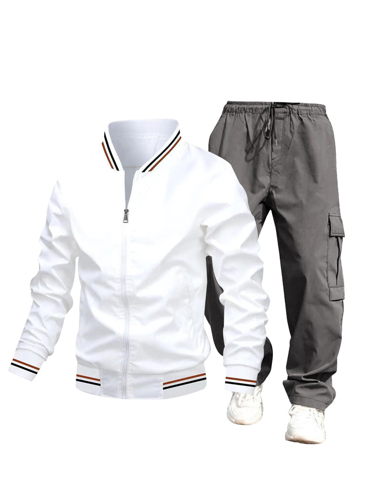 Men's sporty jacket and cargo pants set Mune Fashion