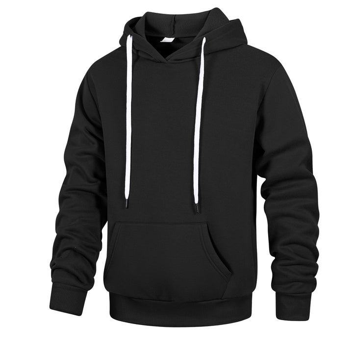 Men's hoodie made of French terry with kangaroo pocket & ribbed hem Mune Fashion