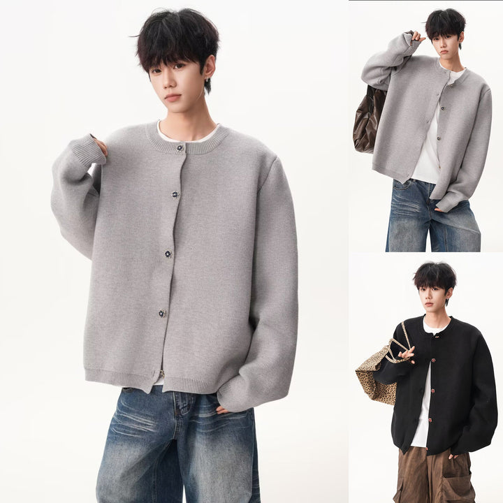 Men's Trendy Oversized Cardigan with Zipper Mune Fashion