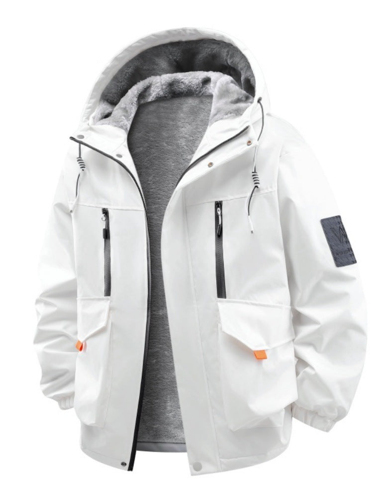 Men's Technical Outdoor Jacket with Teddy Lining, Windproof Outer Layer and Multifunction Pockets Mune Fashion