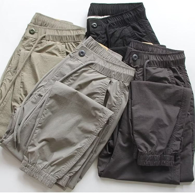 Men's Fashion Cargo Pants with Elastic Waistband Mune Fashion
