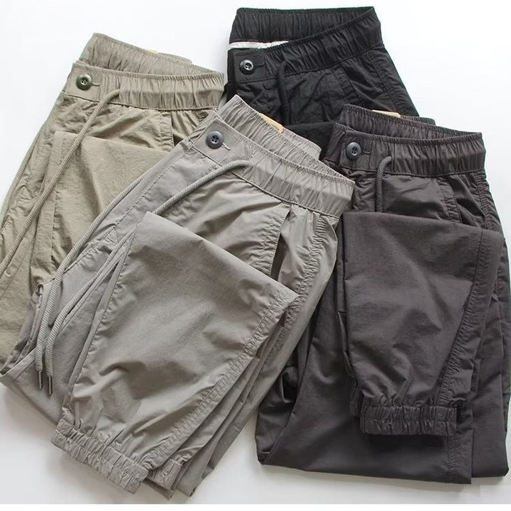 Men's Fashion Cargo Pants with Elastic Waistband Mune Fashion