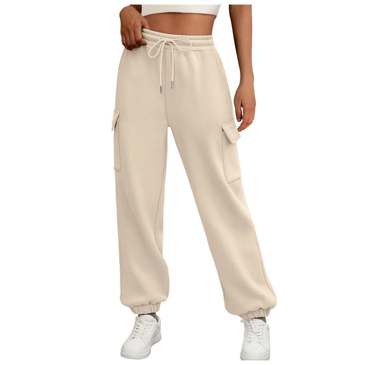 Women's nano cargo jogger with high comfort waistband, drawstring and applied flap pockets Mune Fashion