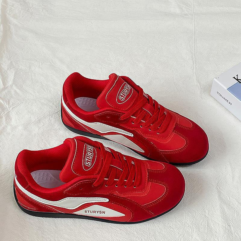 Ladies Retro-Inspired Sneakers with Breathable Upper Material Mune Fashion