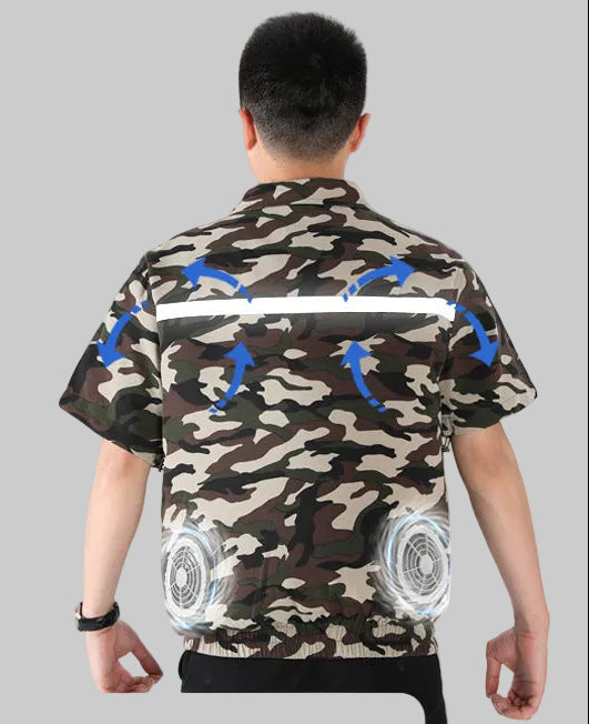 Unisex at twelve volt fan double set with Y connection cable for ventilation jacket Mune Fashion