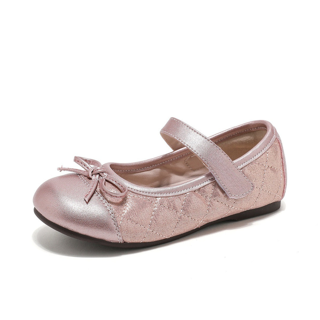 Girls Mary Jane Ballet Flats with shiny upper material Mune Fashion