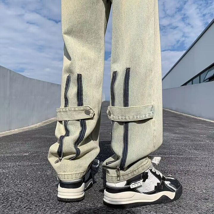 Men's Casual Baggy Jeans with Innovative Design Mune Fashion