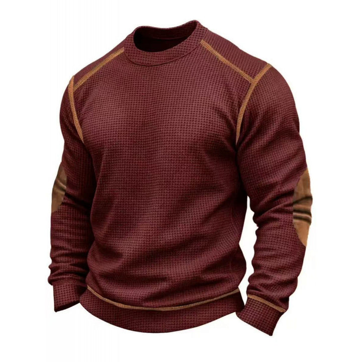 Men's Stylish Long Sleeve Sweater with Textured Design Mune Fashion